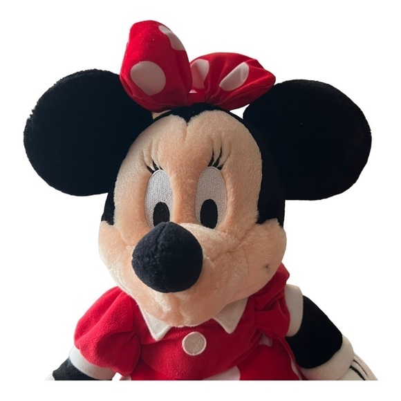 Walt Disney World Minnie Mouse Plush Stuffed Animal Bow Polka Dot Dress  18"‎ - Picture 3 of 10